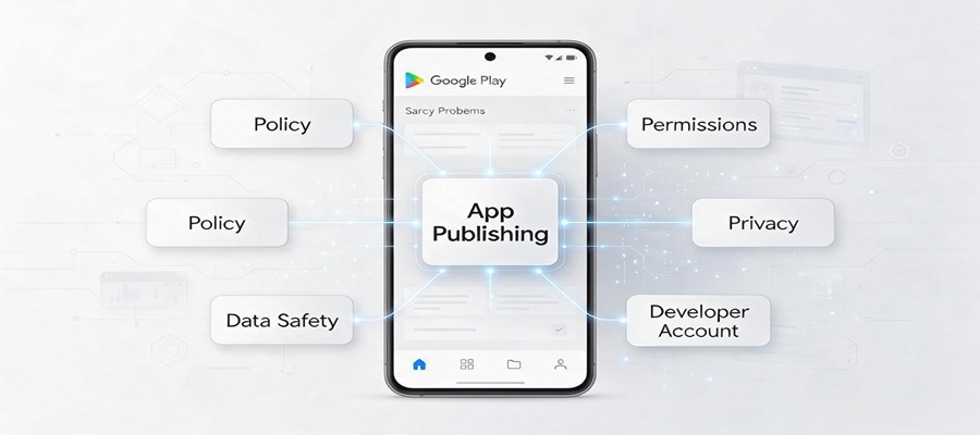 Google Play上架问题诊断示意图
